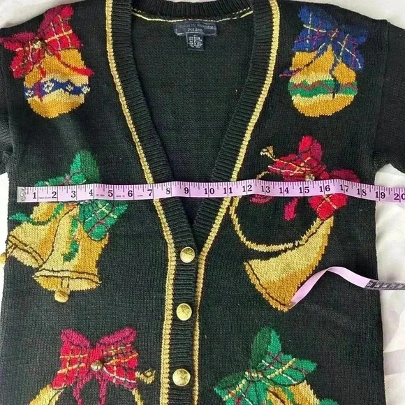 Norton McNaughton Vintage Cardigan Christmas Sweater PS Holiday Party - Picture 8 of 9